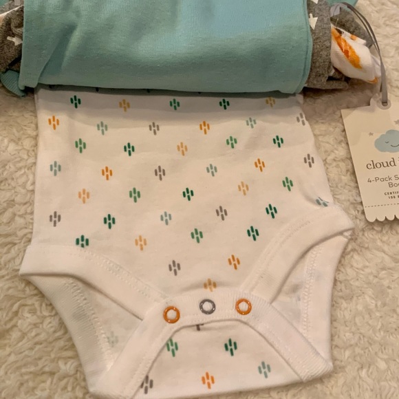 Cloud Island 4 Piece Onesie Set - Picture 4 of 5